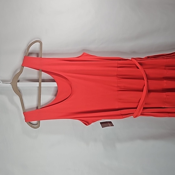 Falls Creek Coral Tiered Maxi Dress Size 1X NWT - Picture 5 of 10